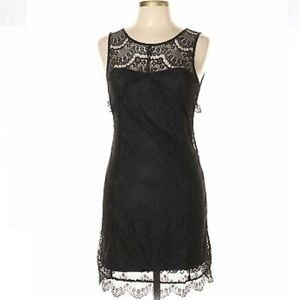 TCEC black lace cocktail dress